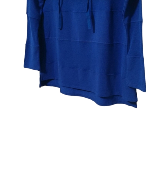 Royal Blue Cable & Gauge Cowl Neck Top sz Small - Picture 3 of 6